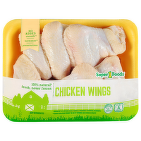 Super 1 Foods Chicken Wings - Avg 1.93 Lbs