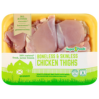 Super 1 Foods Boneless Skinless Chicken Thighs - Avg 1.75 Lbs