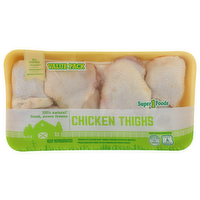Super 1 Foods Value Pack Chicken Thighs - Avg 4.38 Lbs