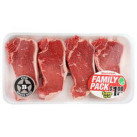 Star B Angus Beef Family Pack New York Strip Steak - Avg 3.50 Lbs