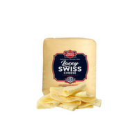 Dietz & Watson Fresh Sliced Lacey Swiss Cheese - Avg 0.58 Lb