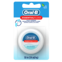Oral-B Essentialfloss Mint Dental Floss, Cavity Defense, Waxed - 55 Yard