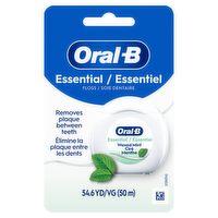 Oral-B Essentialfloss Mint Dental Floss, Cavity Defense, Waxed - 55 Yard