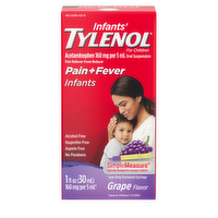 Tylenol Infants' Oral Suspension, Grape - 1 Ounce