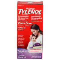Tylenol Grape Flavor Infants Pain Reliever-Fever Reducer - 2 Fluid Ounce
