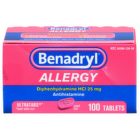 Benadryl Antihistamine Allergy - 100 Count