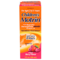 Children's Motrin Original Berry Flavor Pain Relieverfever Reducer - 4 Fluid Ounce