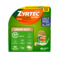 Zyrtec Allergy Liquid Gels - 40 Count