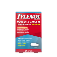 Tylenol ® Cold + Head Congestion Severe, Caplets - 24 Count