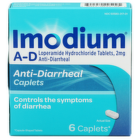 Imodium A-D Anti-Diarrheal Caplets - 6 Count