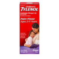 Tylenol Grape Flavor Pain Reliever-Fever Reducer - 4 Fluid Ounce