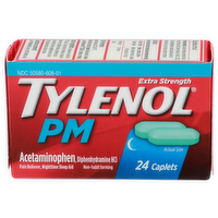 Tylenol PM Extra Strength Pain Reliever, Nighttime Sleep Aid - 24 Count