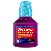 Tylenol Extra Strength Severe Cough + Sore Throat Night Liquid - 8 Ounce