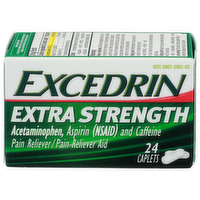 Excedrin Acetaminophen, Aspirin Nsaid And Caffeine Extra Strength Pain Relieverpain Reliever Aid - 24 Count