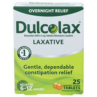Dulcolax Overnight Relief Laxative - 25 Count