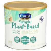 Enfamil ProSobee Baby Formula is a dairy and lactose free soy plant protein formula that is naturally easy on sensitive tummies. Our gentle formula is suitable for infants with lactose intolerance and is a dairy free alternative to milk based formula. - 20.9 Ounce