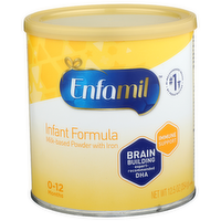 Enfamil Infant Formula is backed by decades of research on breast milk and multiple clinical studies on its brain building power. It is tailored to meet the nutritional needs of all infant through 12 months. - 12.5 Ounce