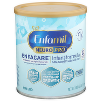 Enfamil EnfaCare Infant Formula is formulated to meet the special nutritional needs of babies born prematurely or at a low birth weight, and is recommended to be used through 12 months of age. - 13.6 Ounce