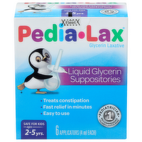 Pedia-Lax Liquid Glycerin Suppositories - 3.333 ml - 6 Count