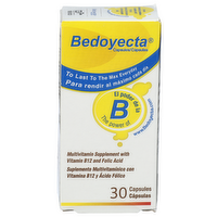 Bedoyecta Capsule Multivitamin Supplement With Vitamin B12 And Folic Acid - 30 Count