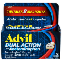Advil Dual Action With Acetaminophen - 72 Count