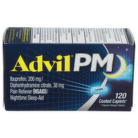 Advil PM Pain Reliever Nsaidnighttime Sleep-Aid - 120 Count