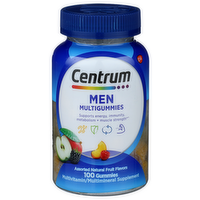 Centrum Assorted Natural Fruit Flavors Men Multigummies - 100 Count
