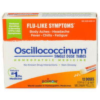 Boiron Oscillococcinum Homeopathic Medicine Meltaway Pellets - 12 Count