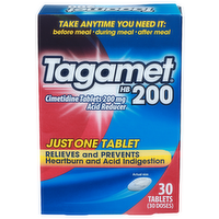 Tagamet Hb 200 Acid Reducer Cimetidine Tablets Mg - 30 Count