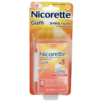 Nicorette Fruit Chill Coated For Bold Flavor Gum - 20 Count