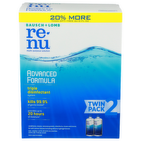 Bausch + Lomb Re-Nu Twin Pack Multi-Purpose Solution - 12 Fluid Ounce - 2 Count