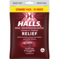 HALLS Relief Black Cherry Sugar Free Cough Drops - 7.66 Ounce