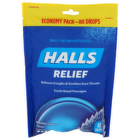 Halls Mentho-Lyptus Flavor Economy Pack Menthol Cough Suppressantoral Anesthetic - 80 Count