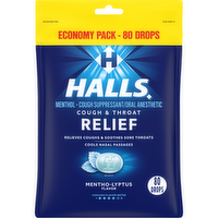 HALLS Relief Mentho-Lyptus Cough Drops, Economy Pack - 8.75 Ounce