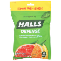 Halls Assorted Citrus Defense - 80 Count