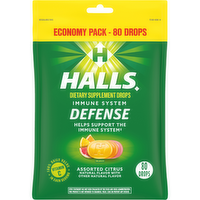 HALLS Defense Assorted Citrus Vitamin c Drops - 8.75 Ounce