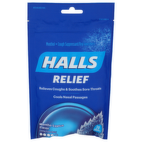 Halls Mentho-Lyptus Flavor Menthol Cough Suppressantoral Anesthetic - 30 Count