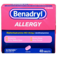 Benadryl Diphenhydramine Hcl - 48 Count