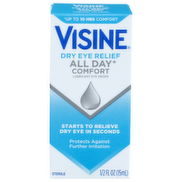 Visine Lubricant Eye Drops - 0.5 Fluid Ounce