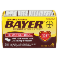 Bayer Aspirin Nsaid Pain Relieverfever Reducer Genuine - 24 Count