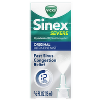 Vicks Sinex Severe Original Oxymetazoline Hcl Nasal Decongestant - 15 ml