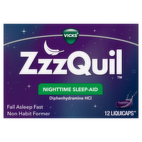 Vicks Zzzquil Nighttime Sleep-Aid - 12 Count