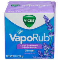 Vicks Vaporub Cough Suppressant Topical Analgesic Ointment - 1.76 Ounce
