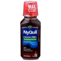 Vicks Nyquil Nighttime Relief Cough Dm+ Congestion - 8 Fluid Ounce