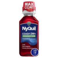 Vicks Nyquil Nighttime Relief Cough Dm+ Congestion - 8 Fluid Ounce