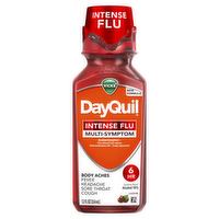 Vicks DayQuil Cherry Intense Flu Multi-Symptom Liquid - 10.32 Pound