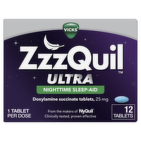 Vicks ZzzQuil Ultra Nighttime Sleep Aids Tablets - 12 Count