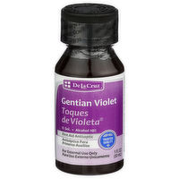 De La Cruz Gentian Violet Toques Violeta First Aid Antiseptic - 1 Fluid Ounce