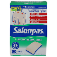 BROOKSHIRE'S Salonpas Pai Rlvng Patch - 60 Count