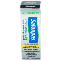 Salonpas No-Mess Roll On Pain Relieving Liquid - 3 Fluid Ounce